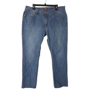 Pronto Uomo‎ Straight Leg Jeans Size 38x34 Blue 100% Cotton Classic Fit